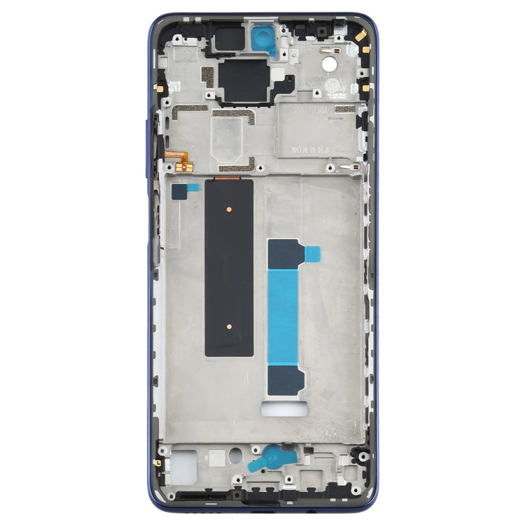 Original Front Housing LCD Frame Bezel Plate for Xiaomi Redmi Note 9 Pro 5G M2007J17C(Blue) - Frame Bezel Plate by PMC Jewellery | Online Shopping South Africa | PMC Jewellery