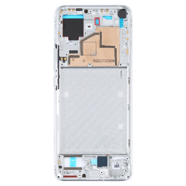 Original Front Housing LCD Frame Bezel Plate for Xiaomi Mi 11 (White) - Frame Bezel Plate by PMC Jewellery | Online Shopping South Africa | PMC Jewellery