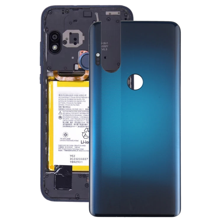 Original Battery Back Cover for Motorola One Hyper XT2027 XT2027-1(Blue) - Back Cover by PMC Jewellery | Online Shopping South Africa | PMC Jewellery