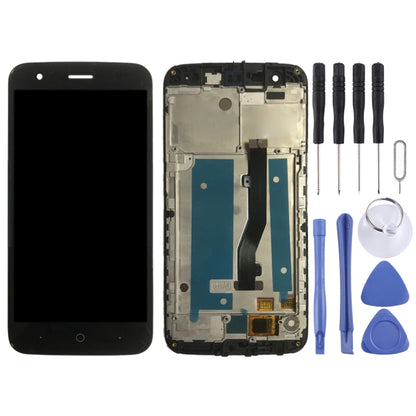 OEM LCD Screen for ZTE Blade V8 Lite  Digitizer Full Assembly with Frame（Black) - For ZTE by PMC Jewellery | Online Shopping South Africa | PMC Jewellery