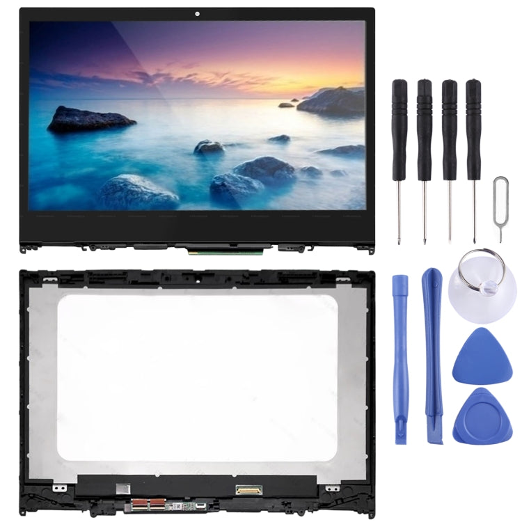 1366 x 768 HD OEM LCD Screen for Lenovo IdeaPad Flex 5-14 5-1470 5-1480 Digitizer Full Assembly with Frame (Black) - LCD Screen by PMC Jewellery | Online Shopping South Africa | PMC Jewellery