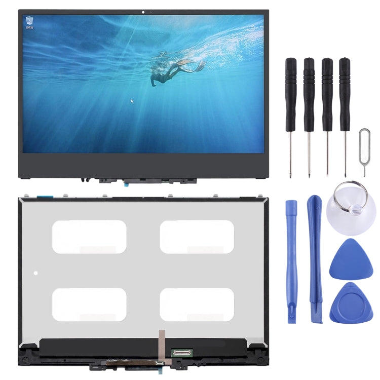 1920 x 1080 FHD 30 Pin OEM LCD Screen for Lenovo Yoga 720-13 720-13IKB 5D10K81089 Digitizer Full Assembly with Frame (Black) - LCD Screen by PMC Jewellery | Online Shopping South Africa | PMC Jewellery