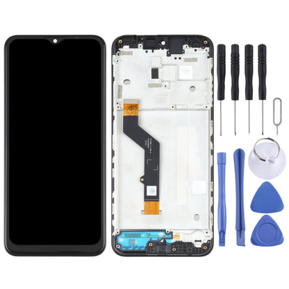 TFT LCD Screen for Motorola Moto E7 Plus XT2081-1 Digitizer Full Assembly with Frame (Black) - LCD Screen by PMC Jewellery | Online Shopping South Africa | PMC Jewellery