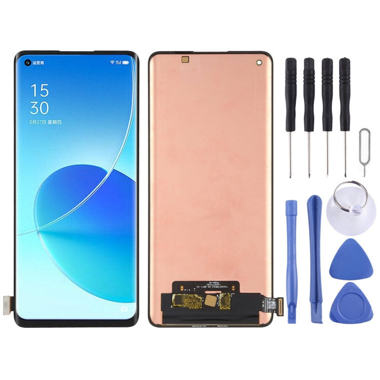 Original AMOLED Material LCD Screen and Digitizer Full Assembly for OPPO Reno6 Pro 5G / Reno6 Pro+ 5G - LCD Screen by PMC Jewellery | Online Shopping South Africa | PMC Jewellery