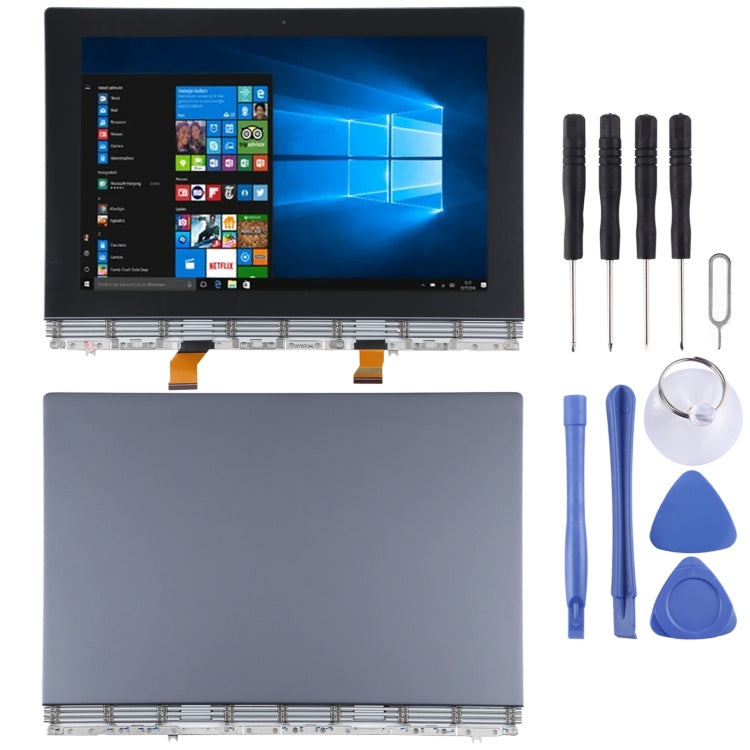 OEM LCD Screen for Lenovo YOGA Book YB1-X91 YB1-X91L YB1-X91F Digitizer Full Assembly with Frame(Grey) - LCD Screen by PMC Jewellery | Online Shopping South Africa | PMC Jewellery