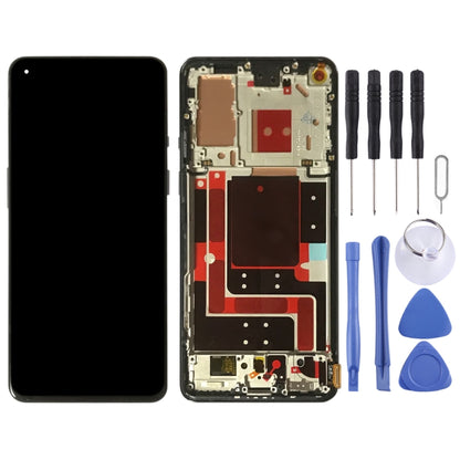 For OnePlus 9 LE2113 LE2111 LE2110 Digitizer Full Assembly With Frame Original LCD Screen (Black) - LCD Screen by PMC Jewellery | Online Shopping South Africa | PMC Jewellery