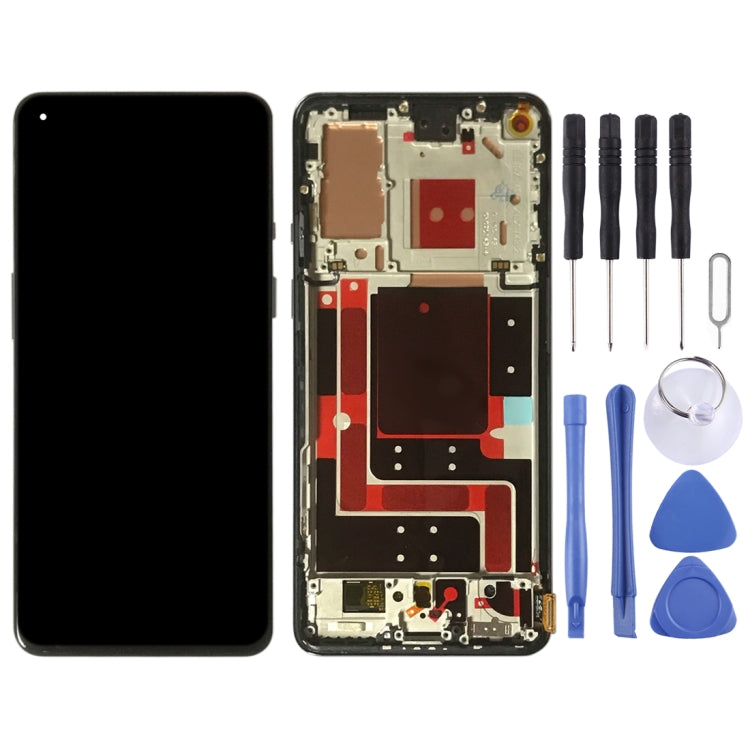 For OnePlus 9 LE2113 LE2111 LE2110 Digitizer Full Assembly With Frame Original LCD Screen (Purple) - LCD Screen by PMC Jewellery | Online Shopping South Africa | PMC Jewellery