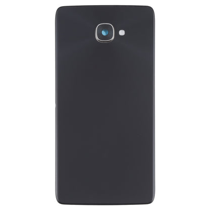 For Alcatel One Touch Idol 4s OT6070 6070K 6070Y 6070 Glass Battery Back Cover  (Black) - Back Cover by PMC Jewellery | Online Shopping South Africa | PMC Jewellery