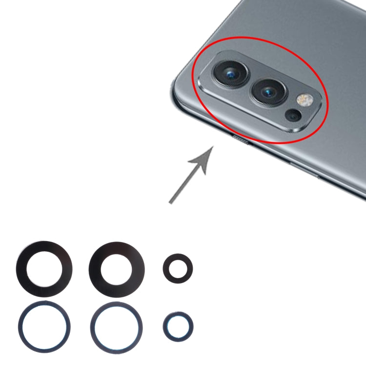 For OnePlus Nord 2 10pcs Back Camera Lens - Camera Series by PMC Jewellery | Online Shopping South Africa | PMC Jewellery