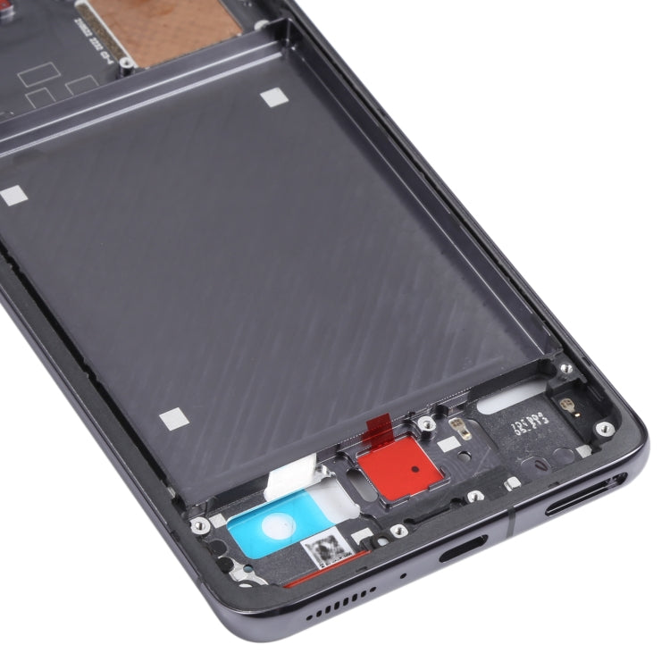 Original Front Housing LCD Frame Bezel Plate for Xiaomi Mi 11 Pro M2102K1AC (Black) - Frame Bezel Plate by PMC Jewellery | Online Shopping South Africa | PMC Jewellery