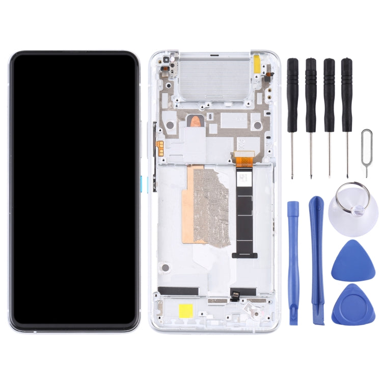 Original LCD Screen for Asus Zenfone 8 Flip ZS672KS Digitizer Full Assembly with Frame（Silver) - LCD Screen by PMC Jewellery | Online Shopping South Africa | PMC Jewellery