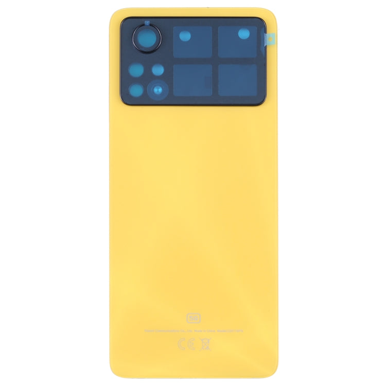 Original Battery Back Cover for Xiaomi Poco X4 Pro 5G (Yellow) - Back Cover by PMC Jewellery | Online Shopping South Africa | PMC Jewellery