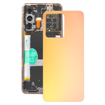 For vivo S12 / V23 5G V2162A V2130 Glass Battery Back Cover (Yellow) - Back Cover by PMC Jewellery | Online Shopping South Africa | PMC Jewellery