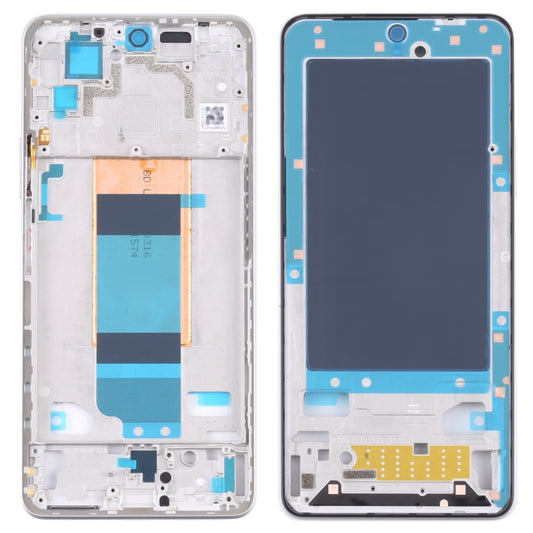 Front Housing LCD Frame Bezel Plate for Xiaomi Redmi K40S / Poco F4(Silver) - Frame Bezel Plate by PMC Jewellery | Online Shopping South Africa | PMC Jewellery