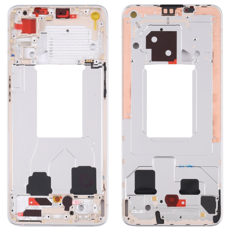 For OPPO Reno7 5G China PFJM10 Original Front Housing LCD Frame Bezel Plate (Gold) - Frame Bezel Plate by PMC Jewellery | Online Shopping South Africa | PMC Jewellery