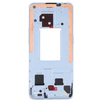 For OPPO Reno6 5G PEQM00 CPH2251 Original Front Housing LCD Frame Bezel Plate (Blue) - Frame Bezel Plate by PMC Jewellery | Online Shopping South Africa | PMC Jewellery