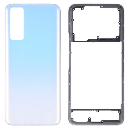 For vivo Y53s 5G Battery Back Cover with Middle Frame (Silver) - Back Cover by PMC Jewellery | Online Shopping South Africa | PMC Jewellery