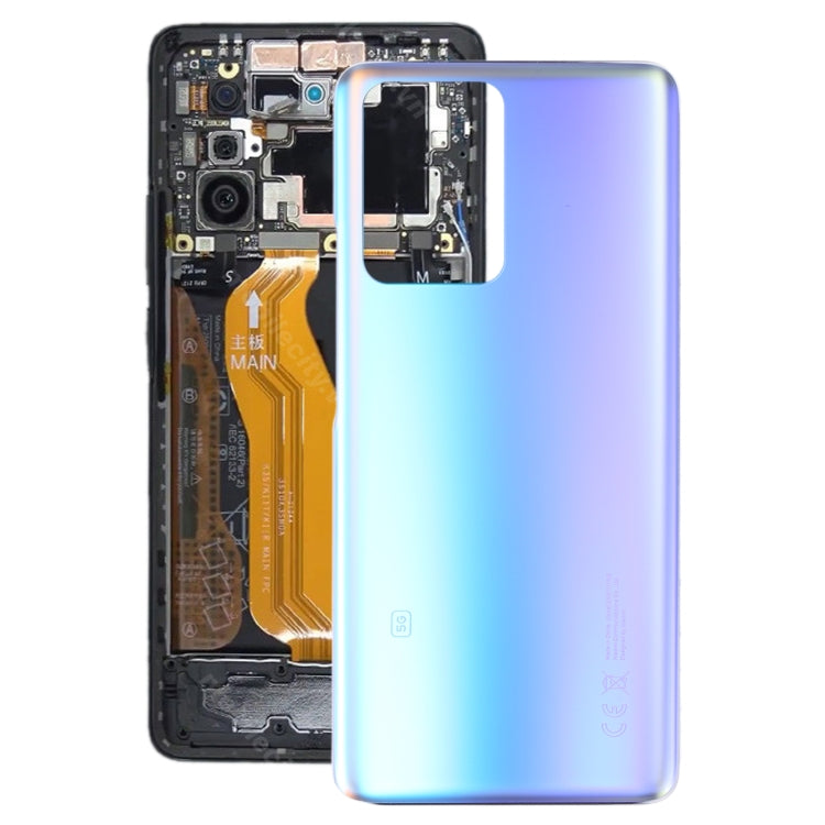 Glass Battery Back Cover for Xiaomi 11T/11T Pro(Blue) - Back Cover by PMC Jewellery | Online Shopping South Africa | PMC Jewellery