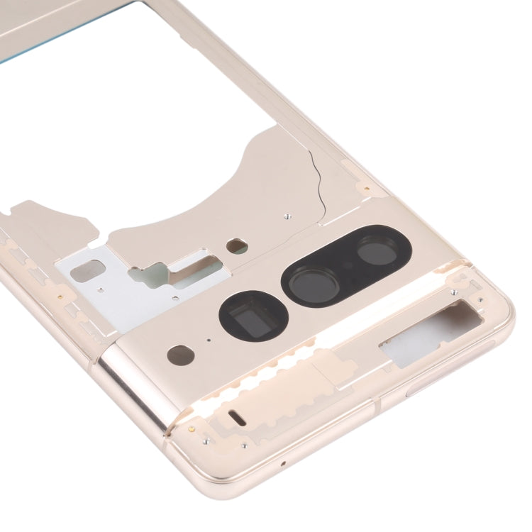 For Google Pixel 7 Front Housing LCD Frame Bezel Plate(Gold) - Frame Bezel Plate by PMC Jewellery | Online Shopping South Africa | PMC Jewellery