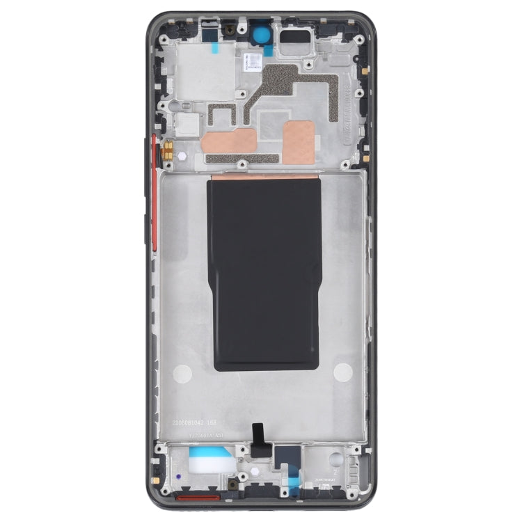 For Xiaomi Redmi K50 Ultra / 12T / 12T Pro Original Front Housing LCD Frame Bezel Plate(Black) - Frame Bezel Plate by PMC Jewellery | Online Shopping South Africa | PMC Jewellery