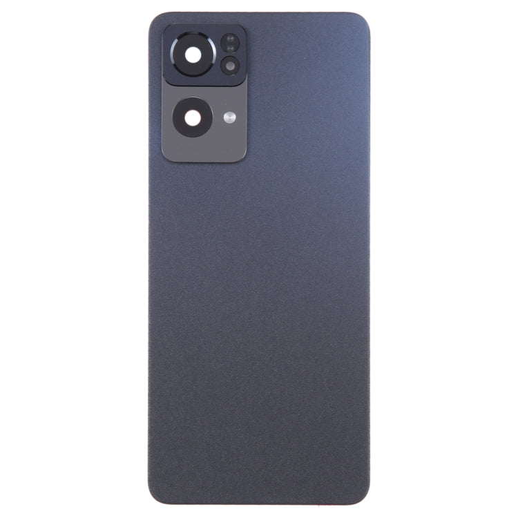 For OPPO Reno7 Pro Original Battery Back Cover with Camera Lens Cover(Black) - Back Cover by PMC Jewellery | Online Shopping South Africa | PMC Jewellery