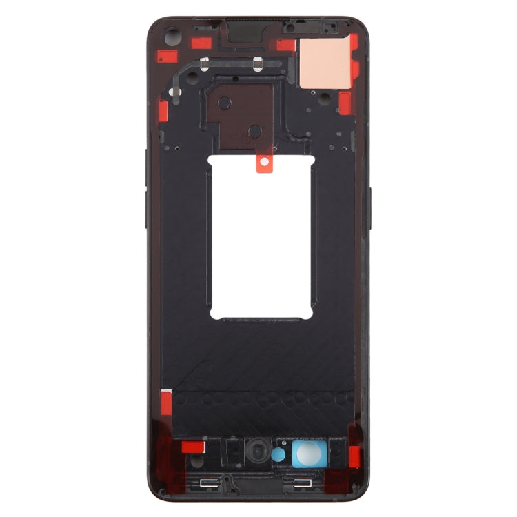 For OPPO Reno7 Pro 5G Front Housing LCD Frame Bezel Plate (Black) - LCD Screen by PMC Jewellery | Online Shopping South Africa | PMC Jewellery