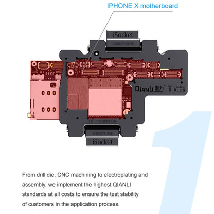 Qianli iSocket 3 In 1 Motherboard Layered Test Frame Upper Lower Layers Logic Board Function Fast Test Holder For iPhone X / XS / XS Max - Repair Fixture by QIANLI | Online Shopping South Africa | PMC Jewellery