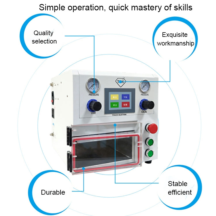 TBK TBK108P Vacuum Pressing Machine Intelligent Laminating Machine LCD Screen Repair Equipment - Laminator Machine by TBK | Online Shopping South Africa | PMC Jewellery