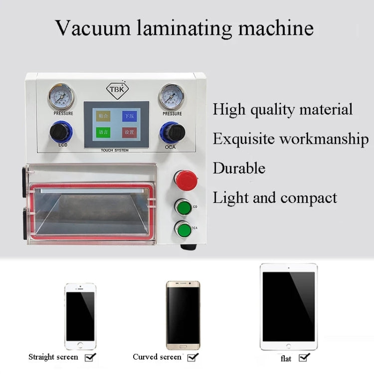 TBK TBK108P Vacuum Pressing Machine Intelligent Laminating Machine LCD Screen Repair Equipment - Laminator Machine by TBK | Online Shopping South Africa | PMC Jewellery