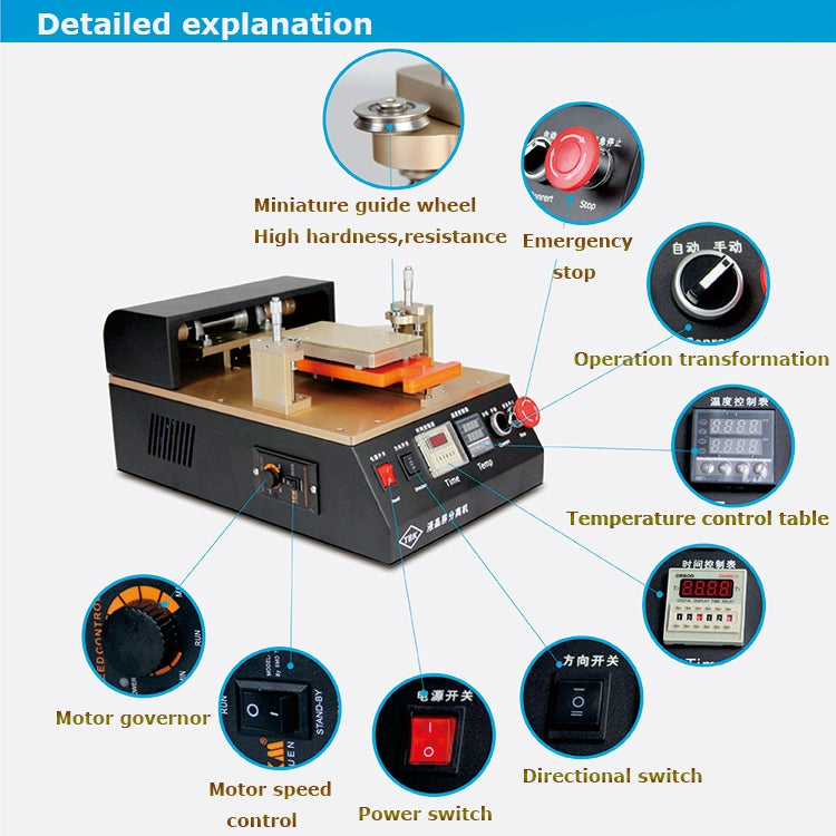 TBK958 Aluminum Alloy LCD Screen Automatic Separation Machine Built-in Temperature Control Chip For 7 inch Mobile Phone - Separation Equipment by TBK | Online Shopping South Africa | PMC Jewellery