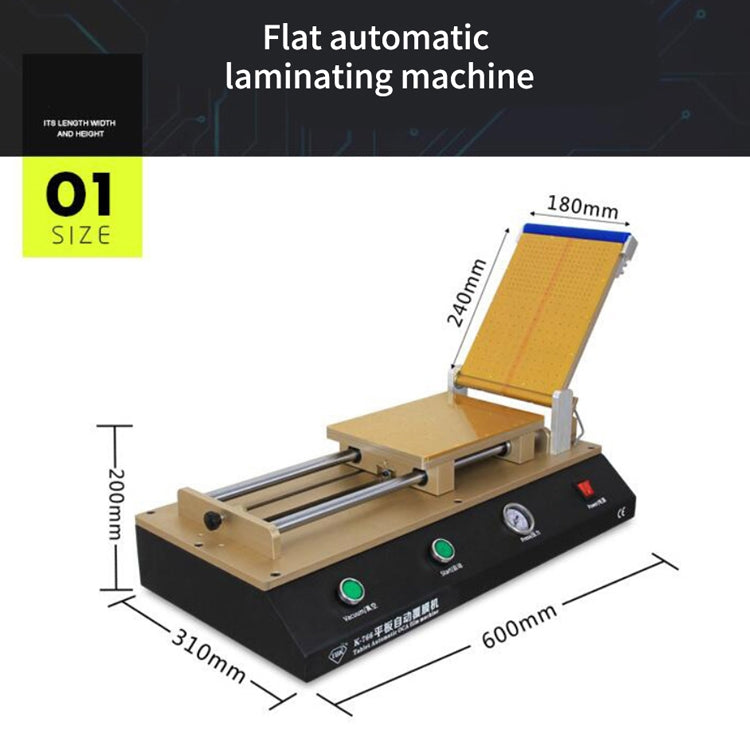 TBK-766 12 inch Tablet Automatic OCA Laminator Machine Polarizer Film Laminator Machine for LCD Repair Built-in Vacuum Pump - Laminator Machine by TBK | Online Shopping South Africa | PMC Jewellery