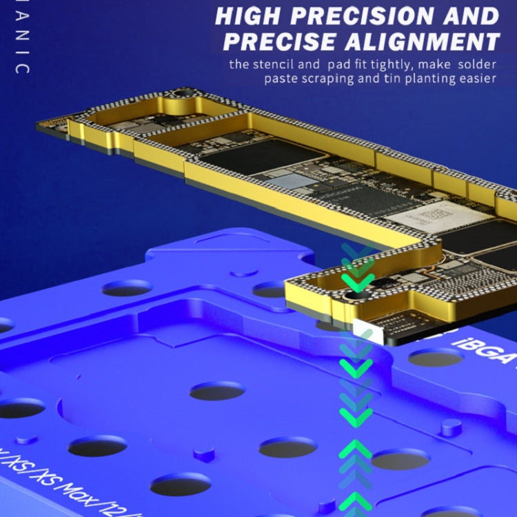 Mechanic iBGA 12 Pro 10 in 1 BGA Reballing Stencil Platform for iPhone X~12 Pro Max - Repair Platform by MECHANIC | Online Shopping South Africa | PMC Jewellery