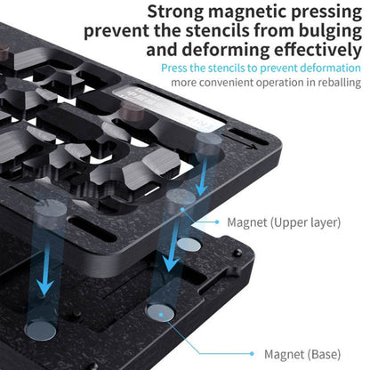 Qianli 4 in 1 Middle Frame Reballing Platform For iPhone 12 / 12 Pro / 12 Mini / 12 Pro Max - Repair Platform by PMC Jewellery | Online Shopping South Africa | PMC Jewellery