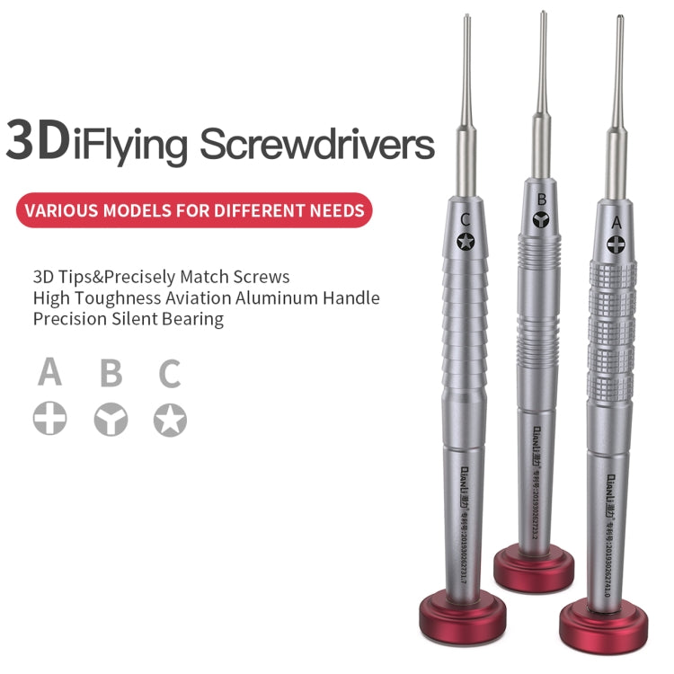 Qianli iFlying 3D Aluminum Handle Anti-slip Screwdriver, Philips - Screwdriver by QIANLI | Online Shopping South Africa | PMC Jewellery