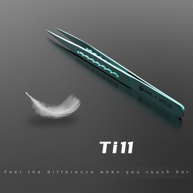 2UUL & WYLIE Ti11 Titanium Alloy Straight Tip Tweezers - Tweezers by 2UUL | Online Shopping South Africa | PMC Jewellery