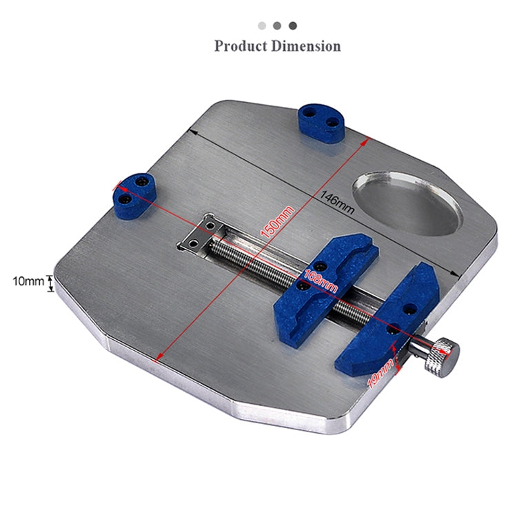 BEST BST-001L Aluminum Alloy Universal Motherboard PCB IC Chip Holder Fixture - Repair Fixture by BEST | Online Shopping South Africa | PMC Jewellery