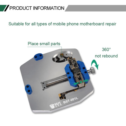 BEST BST-001L Aluminum Alloy Universal Motherboard PCB IC Chip Holder Fixture - Repair Fixture by BEST | Online Shopping South Africa | PMC Jewellery