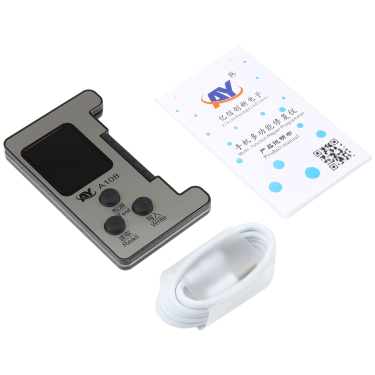 AY A108 Multi-function Dot Matrix Battery Repair Programmer for iPhone 8-14 Pro Max - Test Tools by PMC Jewellery | Online Shopping South Africa | PMC Jewellery