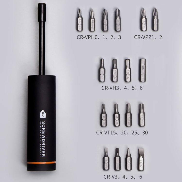 Original Xiaomi Youpin PETONEER JIUXUN 18 in 1 Screwdriver Set (Black) - Screwdriver Set by Xiaomi | Online Shopping South Africa | PMC Jewellery