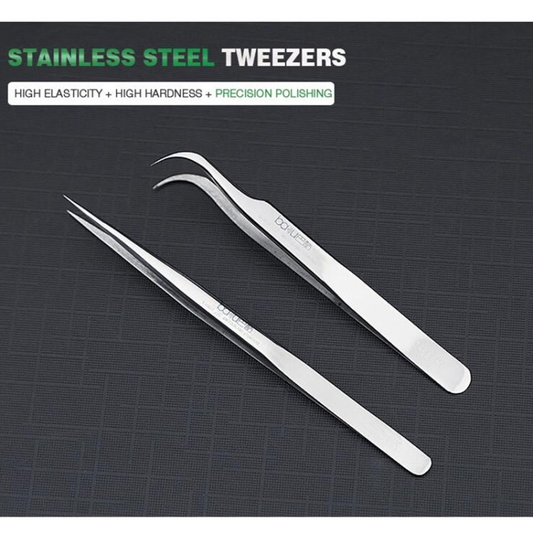 BAKU BA-i6-SS-sa Stainless Steel Straight Tweezers - Tweezers by BAKU | Online Shopping South Africa | PMC Jewellery