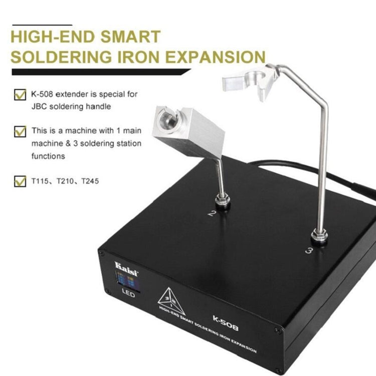 Kaisi K508 Soldering Station Extension Box Support T210/C115/T245 Handle Holder, EU Plug - Repair Platform by Kaisi | Online Shopping South Africa | PMC Jewellery