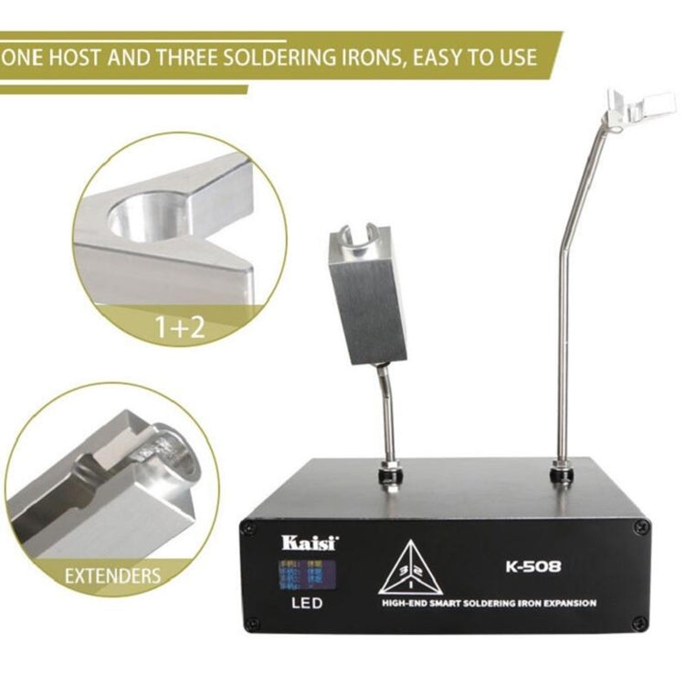 Kaisi K508 Soldering Station Extension Box Support T210/C115/T245 Handle Holder, EU Plug - Repair Platform by Kaisi | Online Shopping South Africa | PMC Jewellery