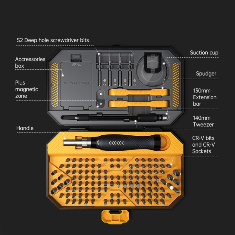 JAKEMY JM-8183 145 in 1 Manual Multi-purpose Tool Screwdriver Set - Screwdriver Set by JAKEMY | Online Shopping South Africa | PMC Jewellery