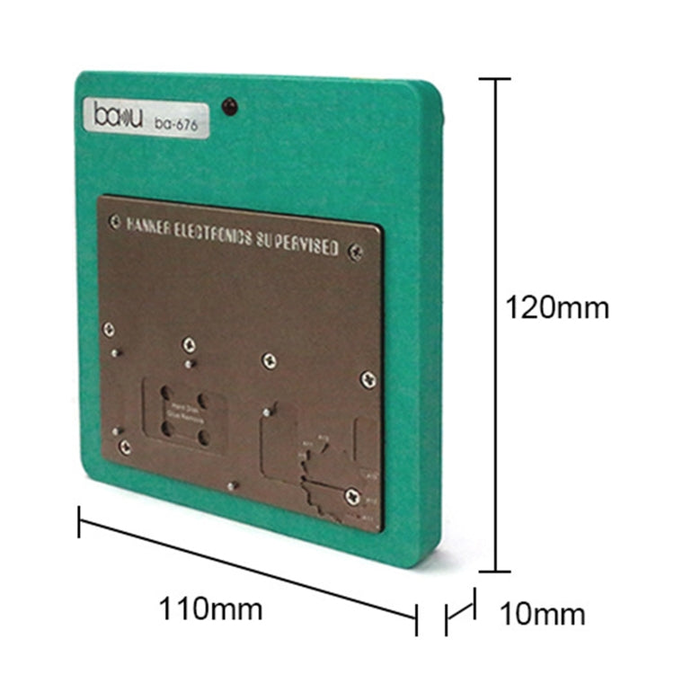 BAKU BA-676 110V-120V Multifuntional PCB IC Glue Remove Thermostatic Heating Platform for iPhone X / XS / XS Max / 11 / 11 Pro / 11 Pro Max, CN Plug - Repair Platform by BAKU | Online Shopping South Africa | PMC Jewellery