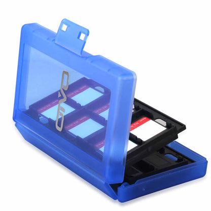 OIVO IV-SW029 24in1 Game Memory Card Storage Box Card Case Holder For Nintendo Switch(Blue) - Others by OIVO | Online Shopping South Africa | PMC Jewellery