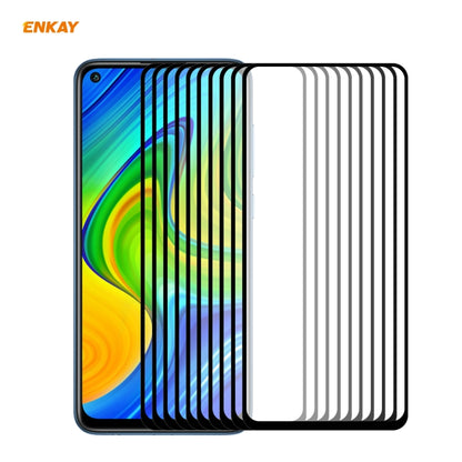 For Redmi 10X 4G / Redmi Note 9 10 PCS ENKAY Hat-Prince Full Glue 0.26mm 9H 2.5D Tempered Glass Full Coverage Film -  by ENKAY | Online Shopping South Africa | PMC Jewellery