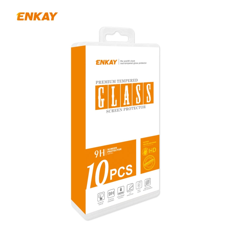 For Redmi 10X 4G / Redmi Note 9 10 PCS ENKAY Hat-Prince Full Glue 0.26mm 9H 2.5D Tempered Glass Full Coverage Film -  by ENKAY | Online Shopping South Africa | PMC Jewellery