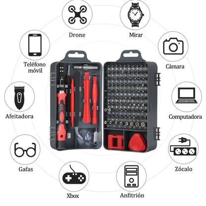 115 in 1 Precision Screw Driver Mobile Phone Computer Disassembly Maintenance Tool Set(Red) - Screwdriver Set by PMC Jewellery | Online Shopping South Africa | PMC Jewellery