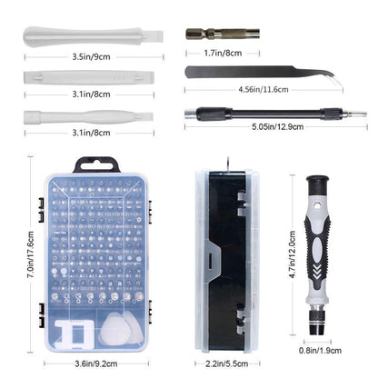 115 in 1 Precision Screw Driver Mobile Phone Computer Disassembly Maintenance Tool Set(Yellow) - Screwdriver Set by PMC Jewellery | Online Shopping South Africa | PMC Jewellery