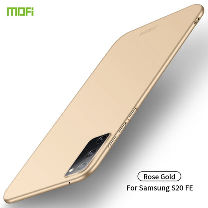 For Samsung Galaxy S20 FE MOFI Frosted PC Ultra-thin Hard Case(Gold) - Galaxy S20 FE Cases by NILLKIN | Online Shopping South Africa | PMC Jewellery
